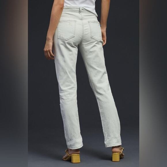 Pilcro Distressed Mid-Rise Slim Boyfriend Jeans in Ocean Studio Size 29 - Picture 3 of 15